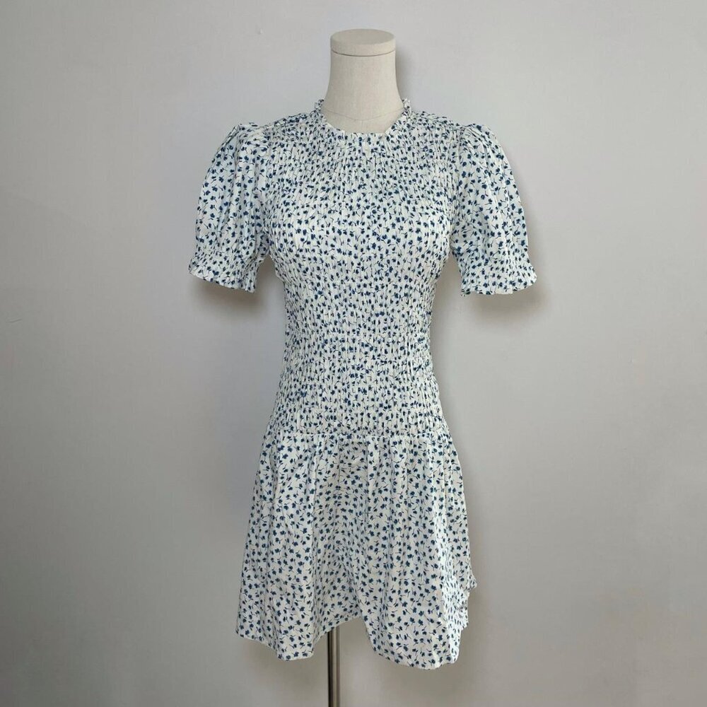 Reformation Leannah Dress In Hanna Blue Floral | Women’s Size 4